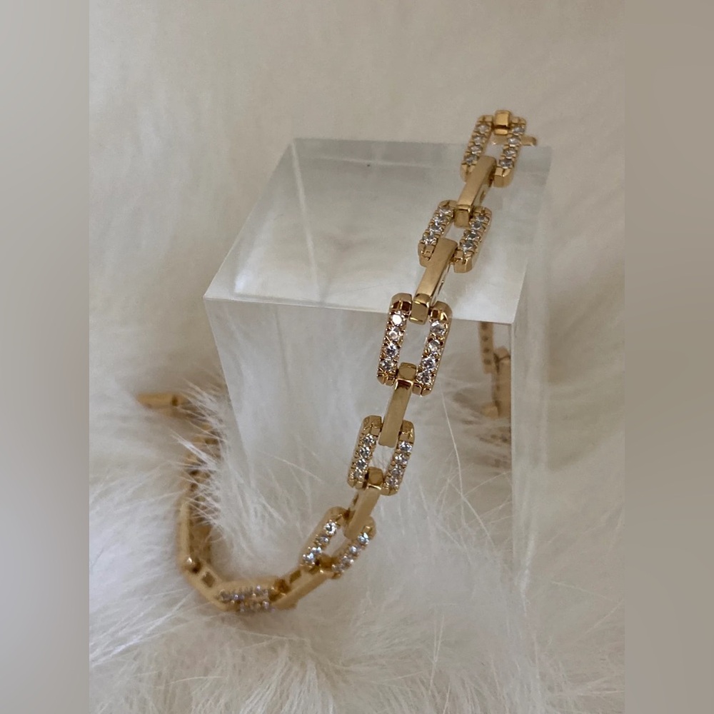 24K Gold Tennis Bracelet